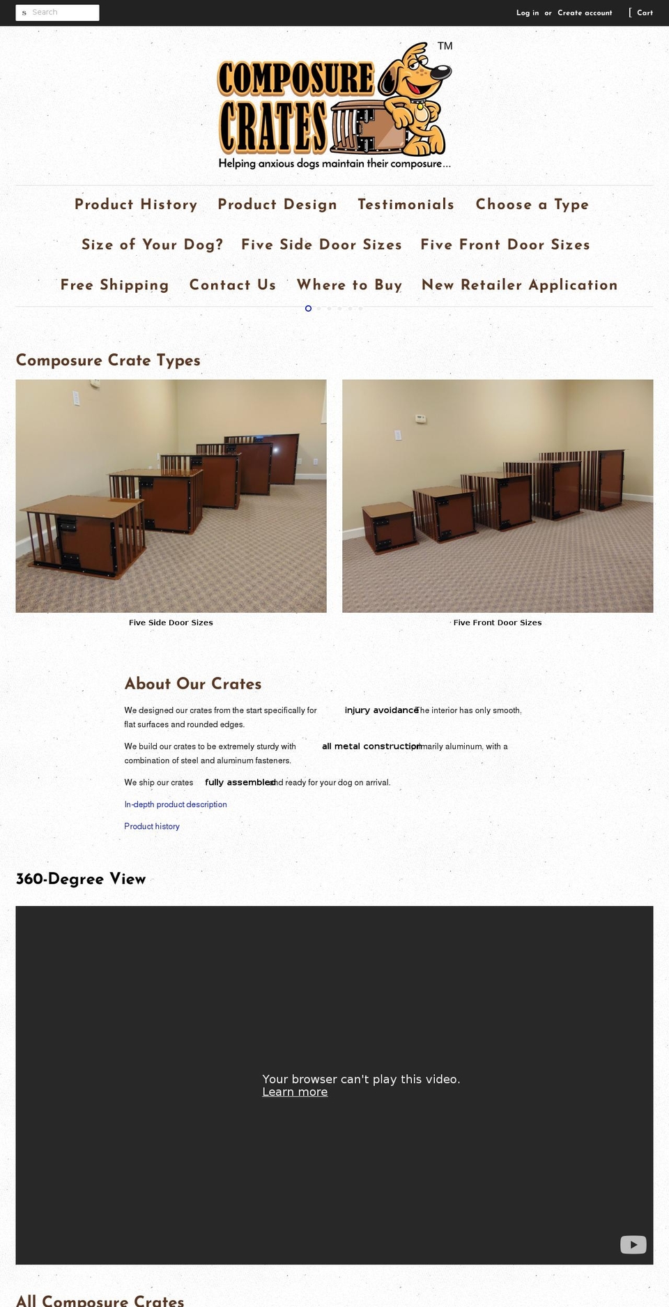 composurecrates.com — Shopify storefront screenshot