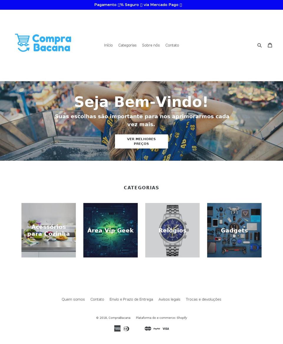 comprabacana.com.br shopify website screenshot