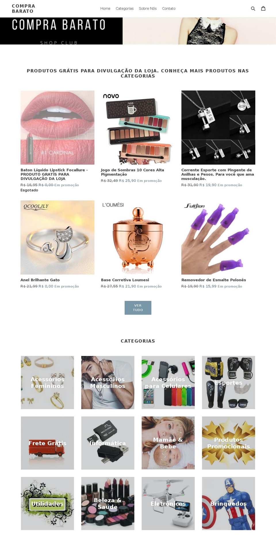 comprabarato.net shopify website screenshot