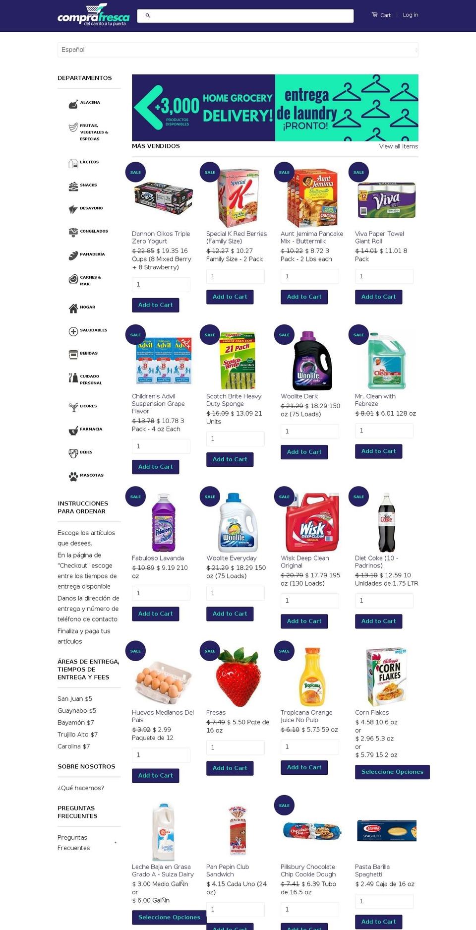 comprafrescapr.com shopify website screenshot