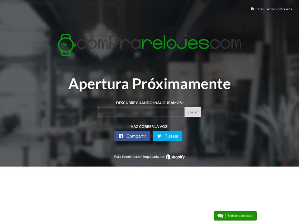 comprarelojes.com shopify website screenshot