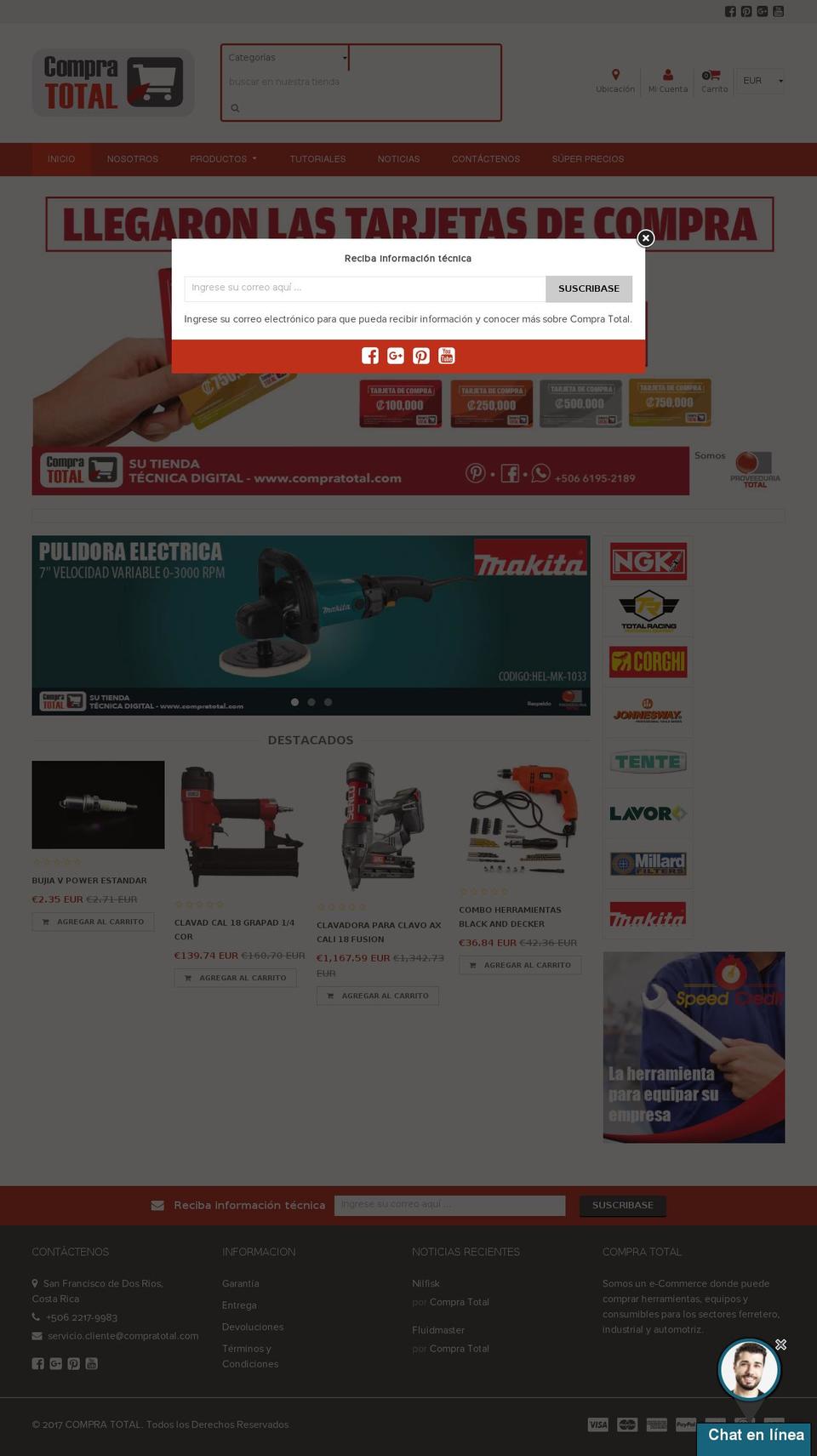 compratotal.com shopify website screenshot