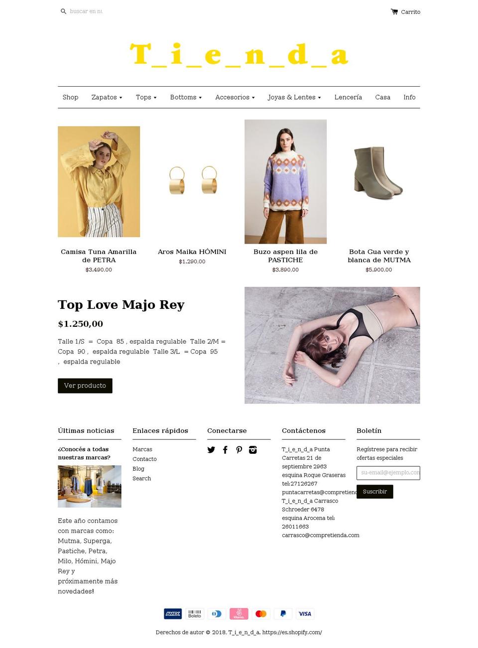 compretienda.com shopify website screenshot