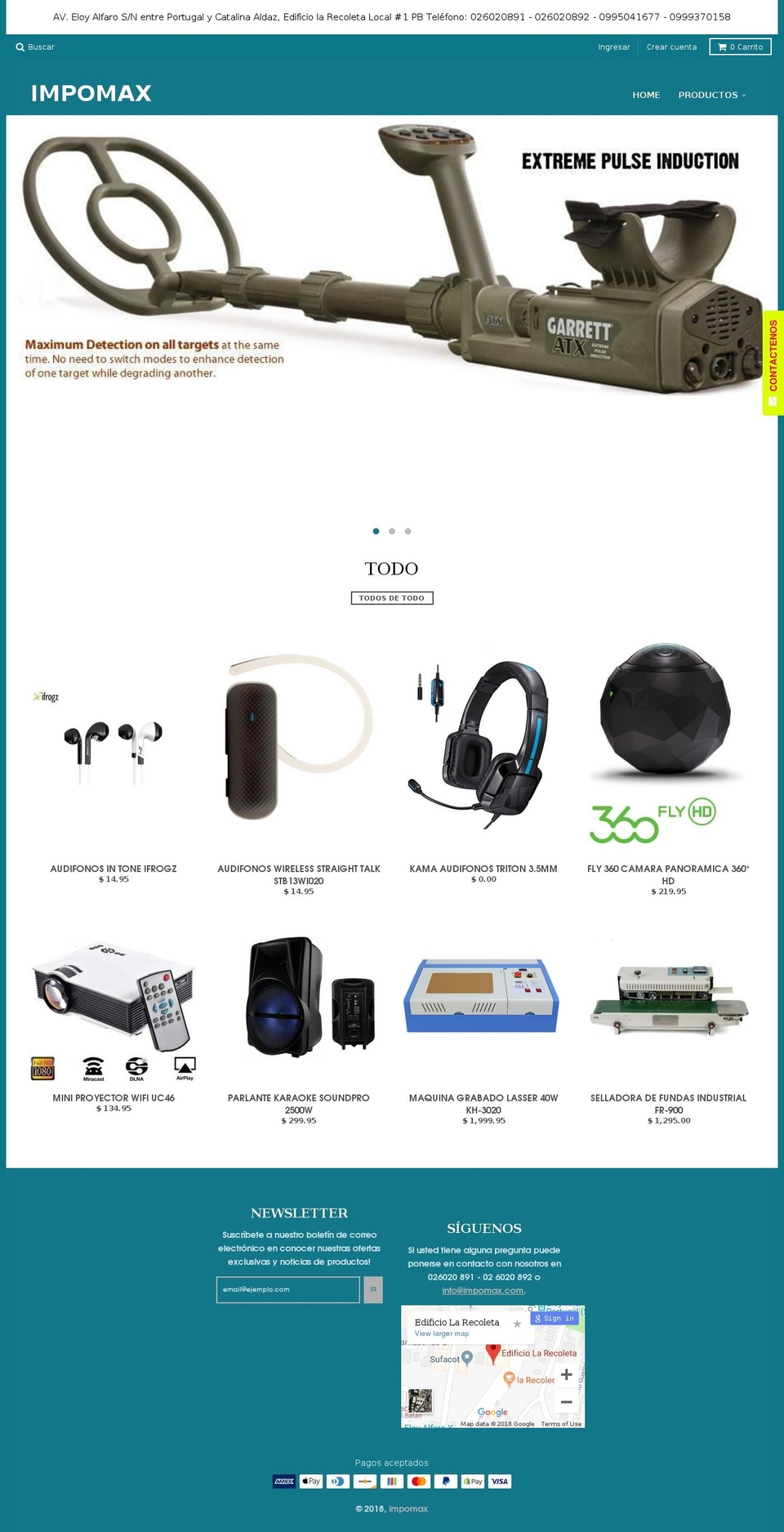 comproenecuador.com — Shopify storefront screenshot