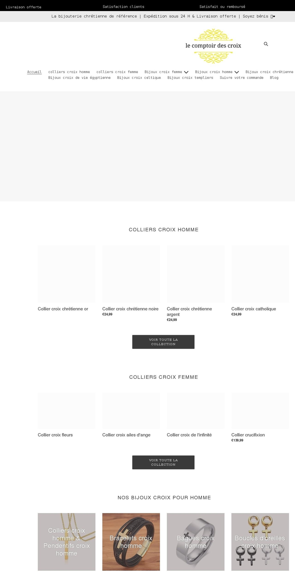 comptoir-des-croix.com shopify website screenshot