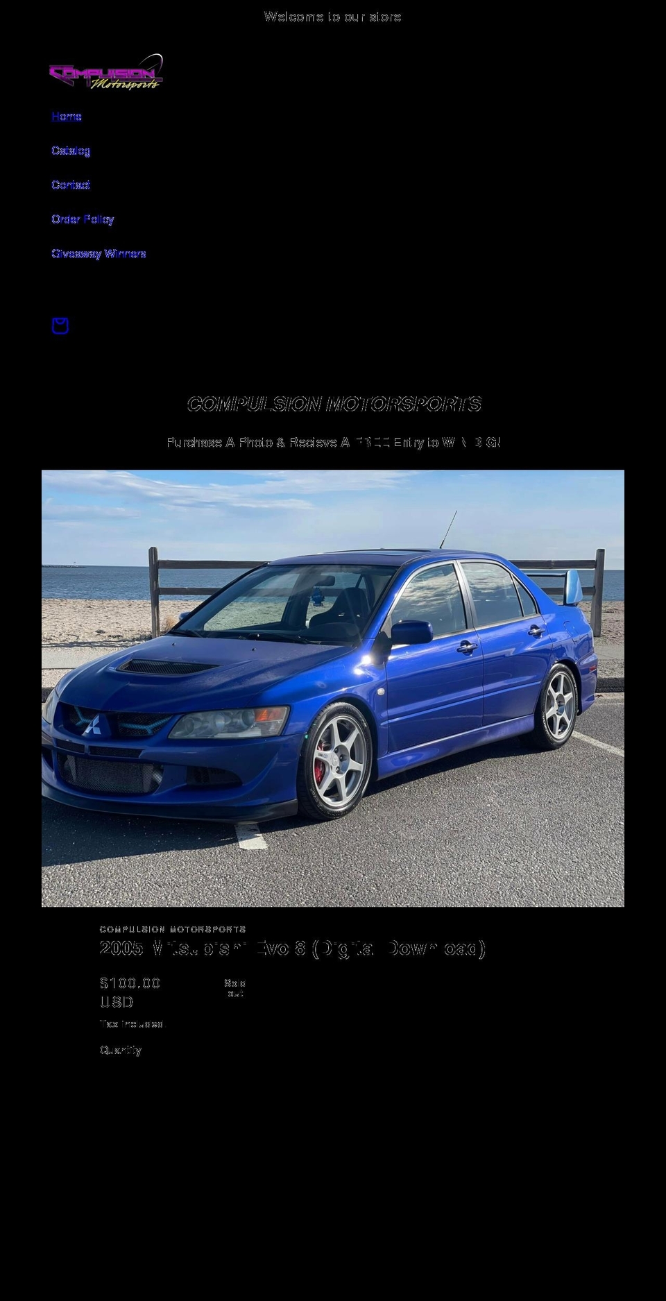 compulsionmotorsports.com shopify website screenshot