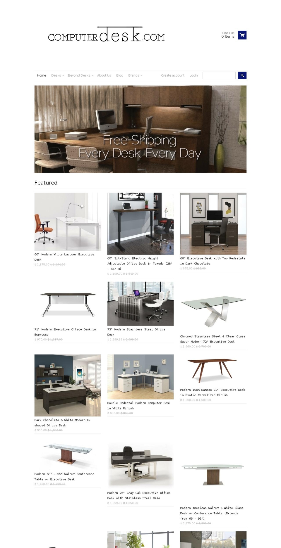 computerdesk.com shopify website screenshot