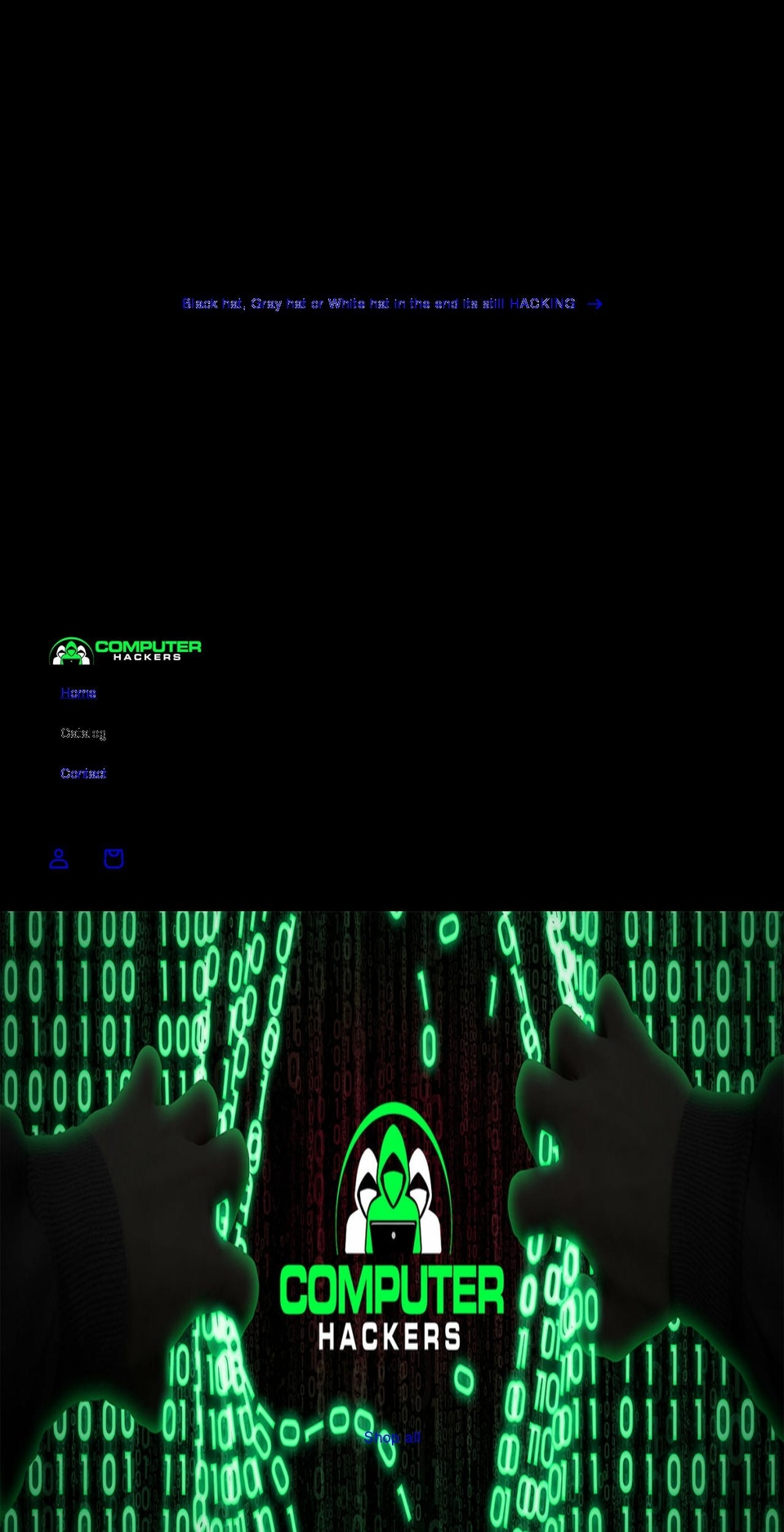 computerhackers.net shopify website screenshot