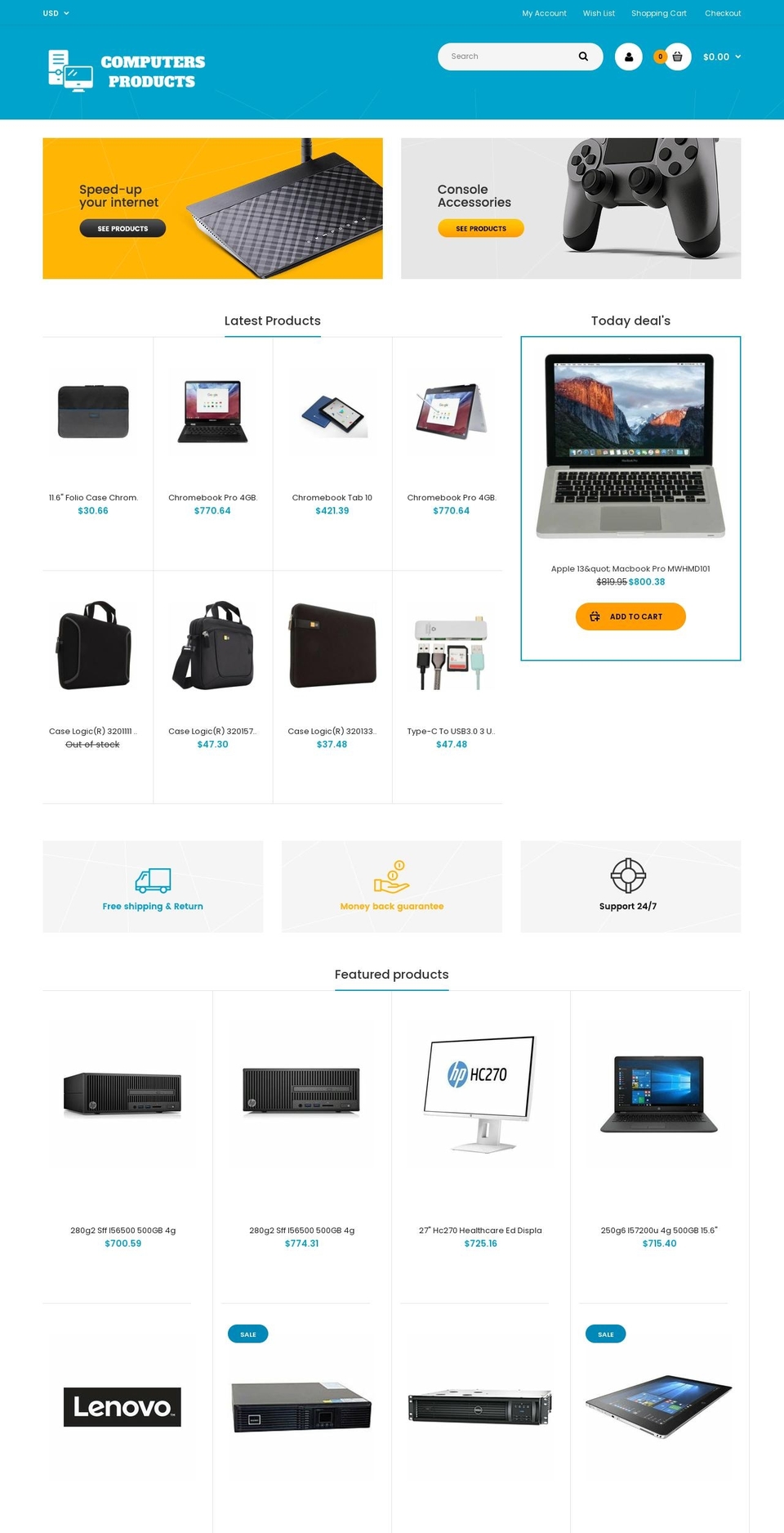 computersproducts.com shopify website screenshot