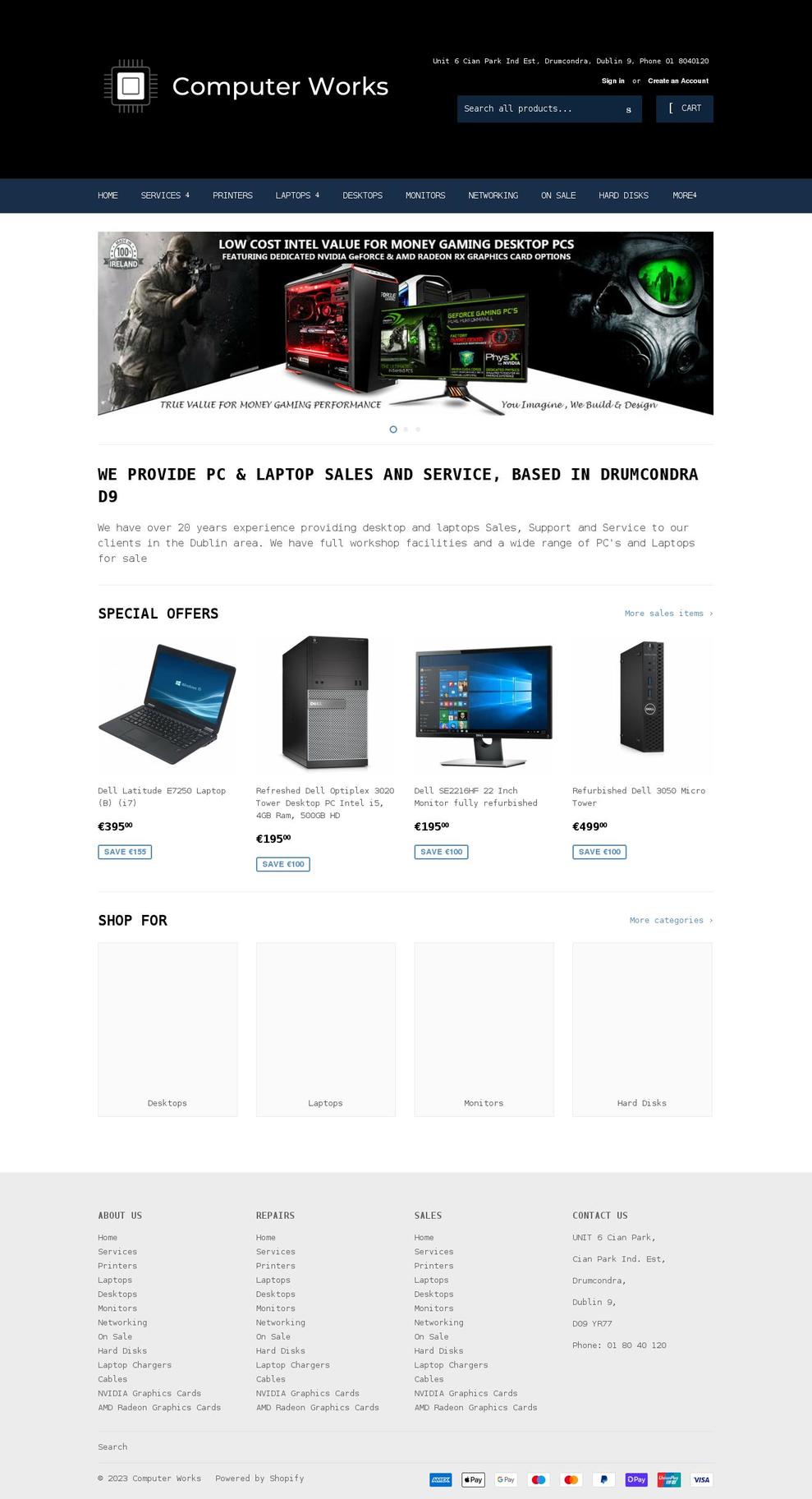 computerworks.ie shopify website screenshot