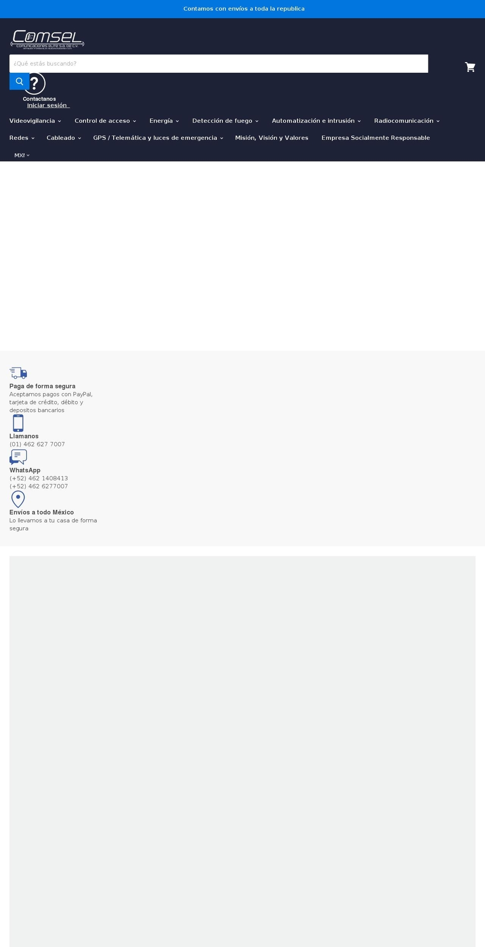 comsel.mx shopify website screenshot