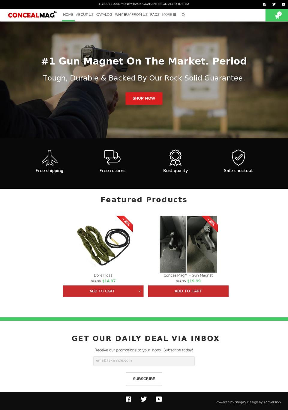 konversion-theme-1 Shopify theme site example concealmag.com