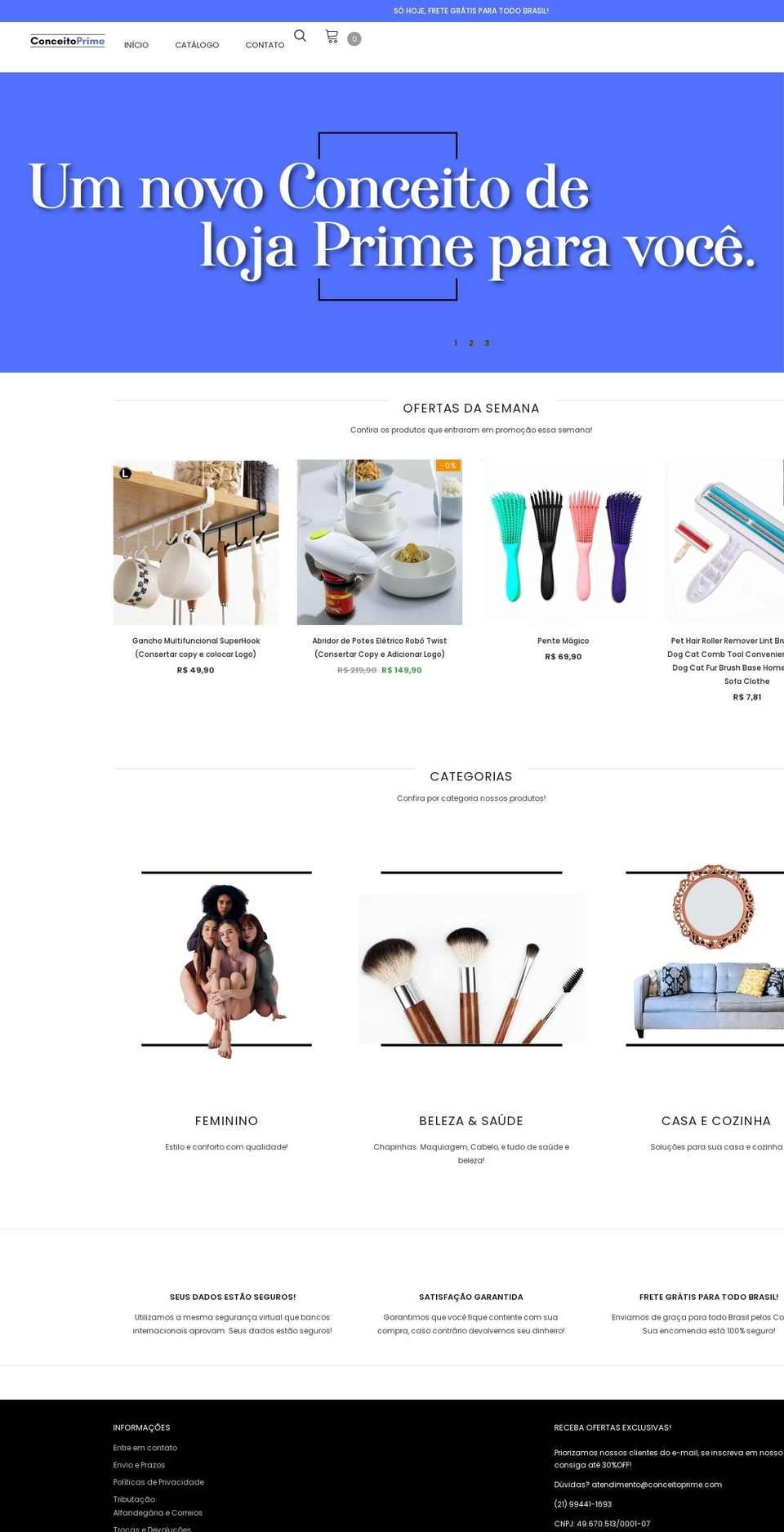 conceitoprime.com shopify website screenshot