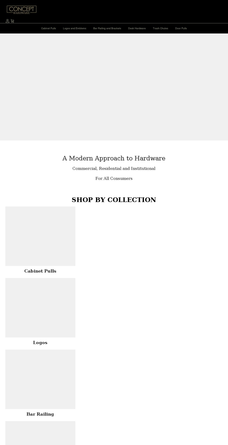 concepthardware.com shopify website screenshot