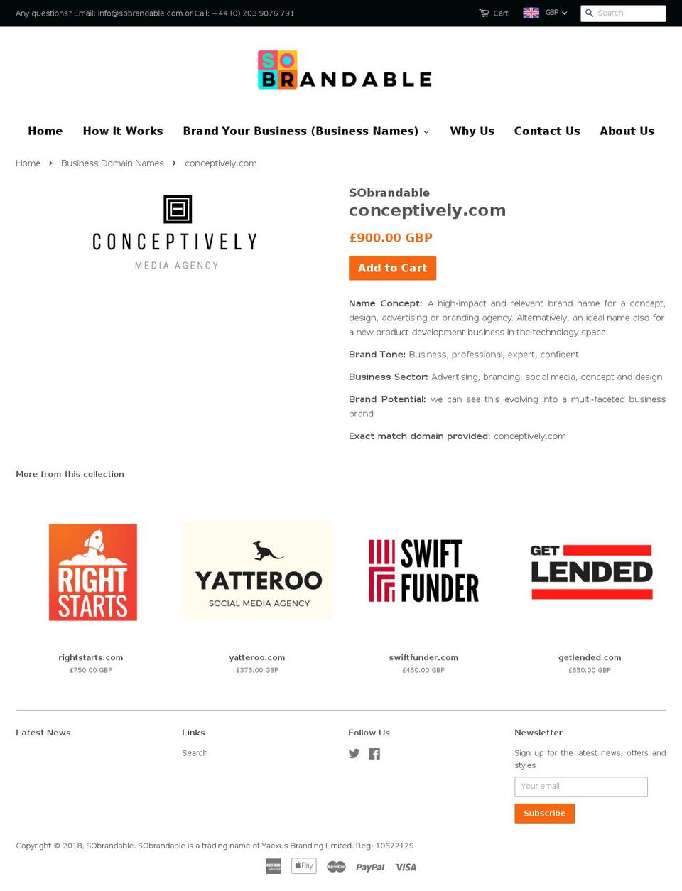 conceptively.com — Shopify storefront screenshot