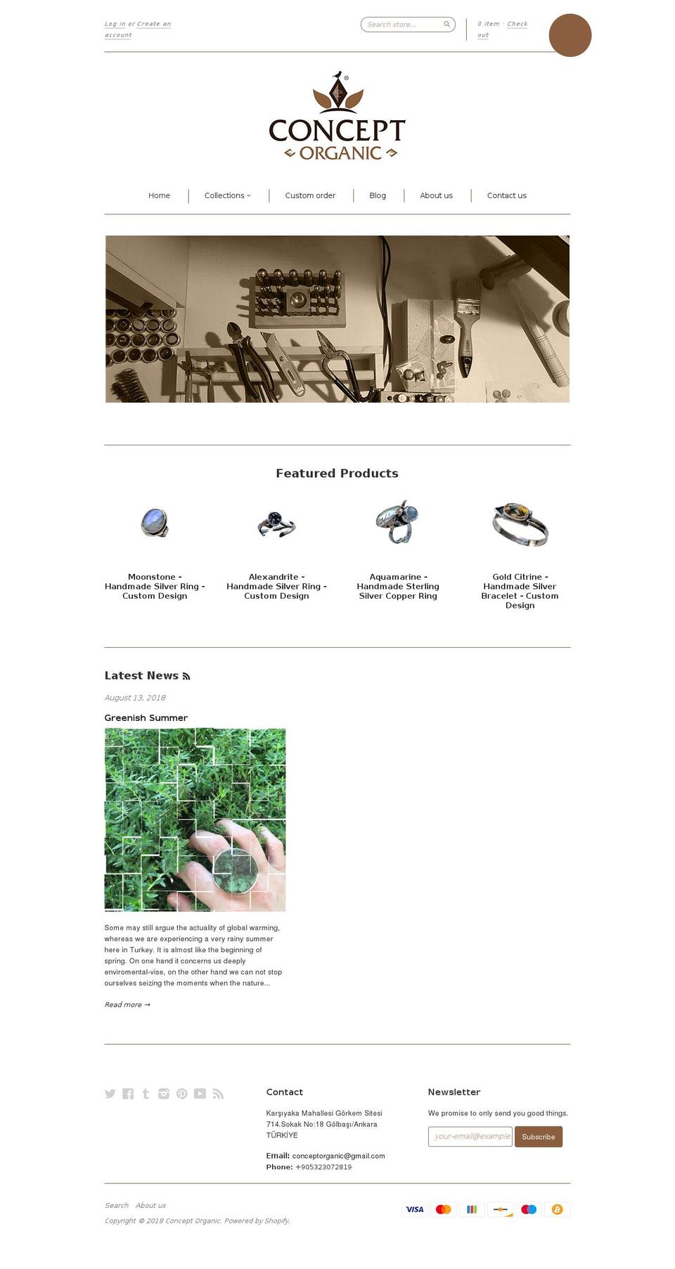 conceptorganic.boutique shopify website screenshot