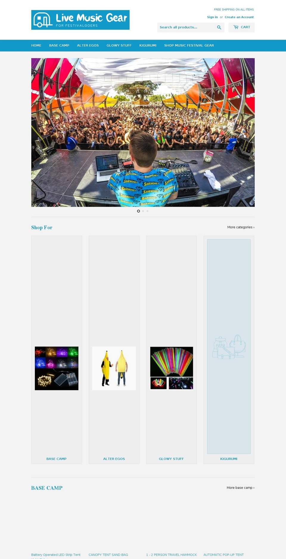 concert-goods.com — Shopify storefront screenshot
