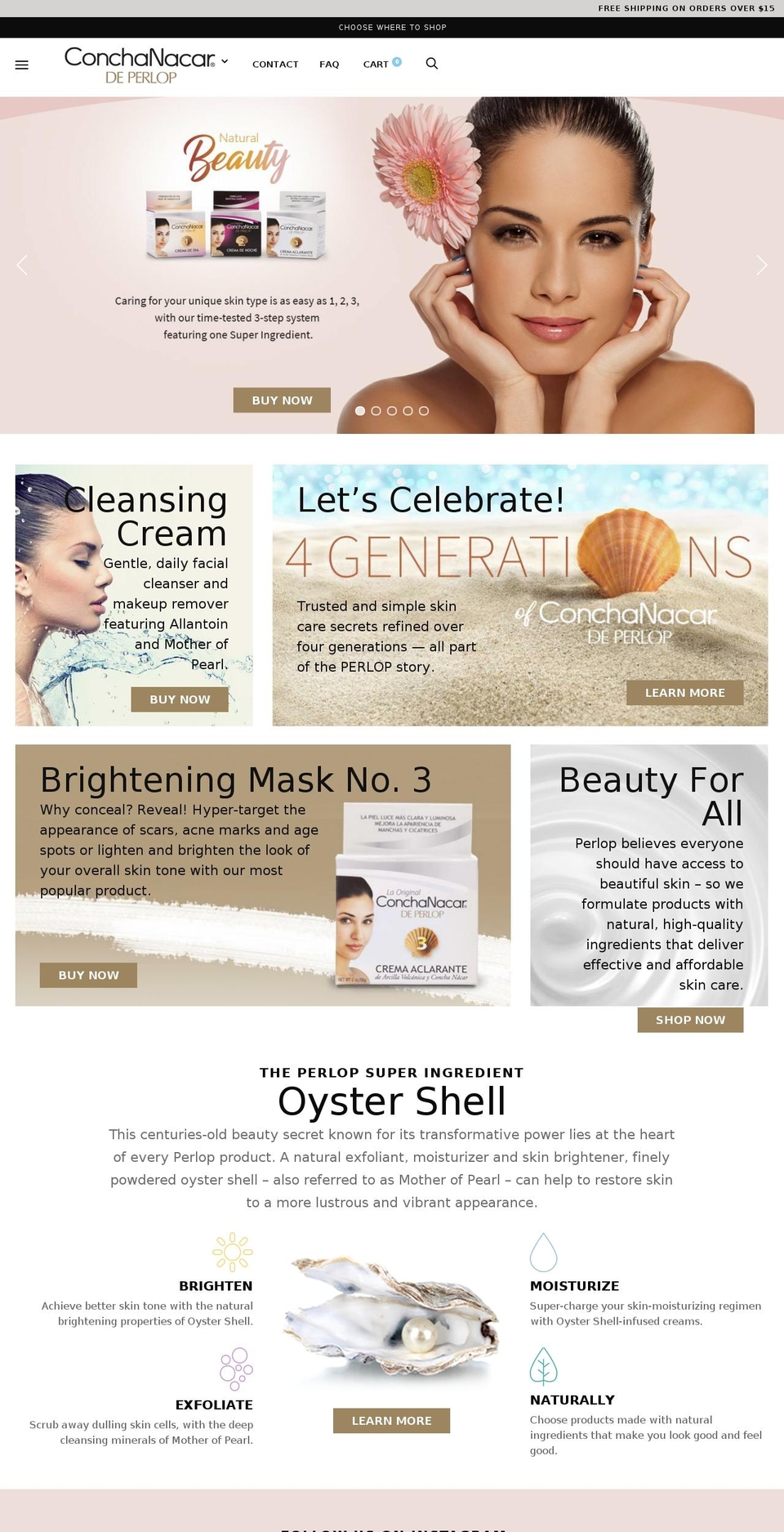 conchanacar.com shopify website screenshot