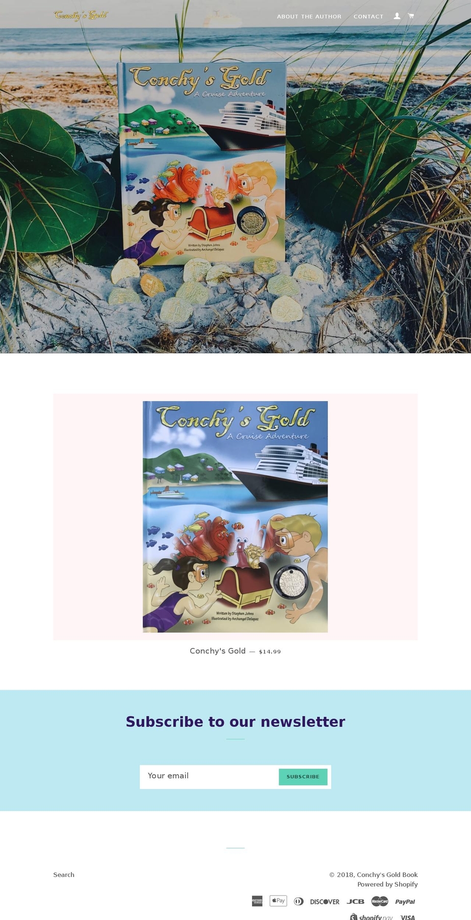 conchysgold.com — Shopify storefront screenshot