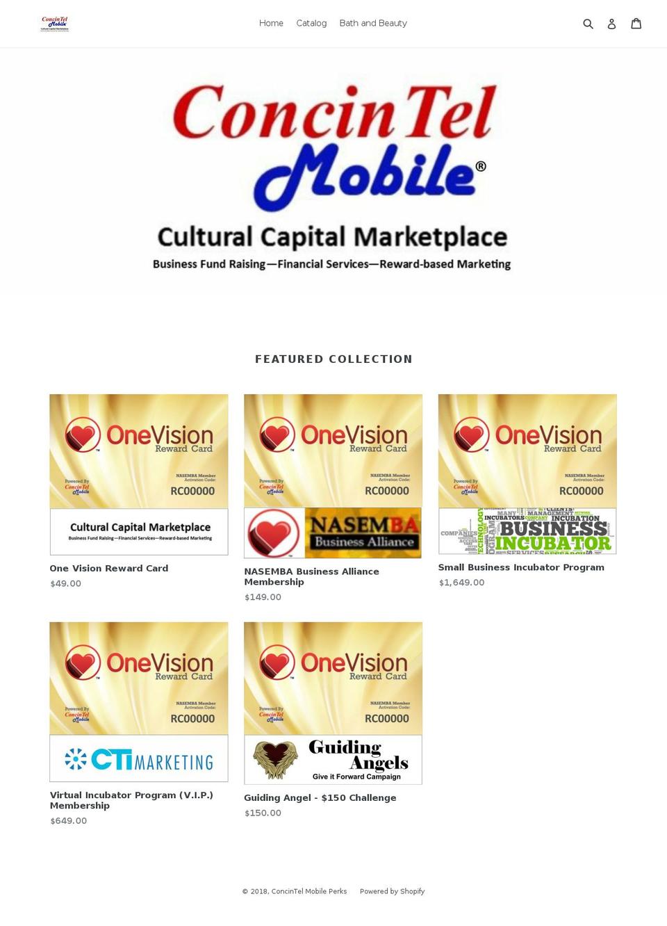 concintel.com — Shopify storefront screenshot