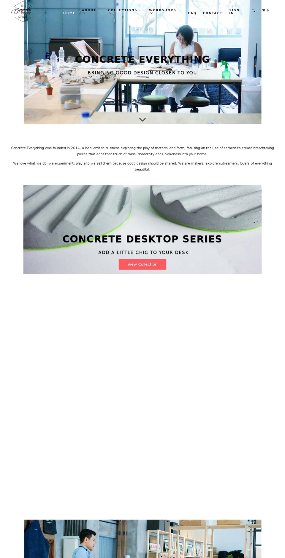 Colors Shopify theme site example concrete-everything.com