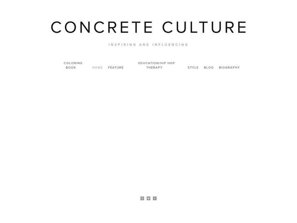 concrete2theculture.com — Shopify storefront screenshot