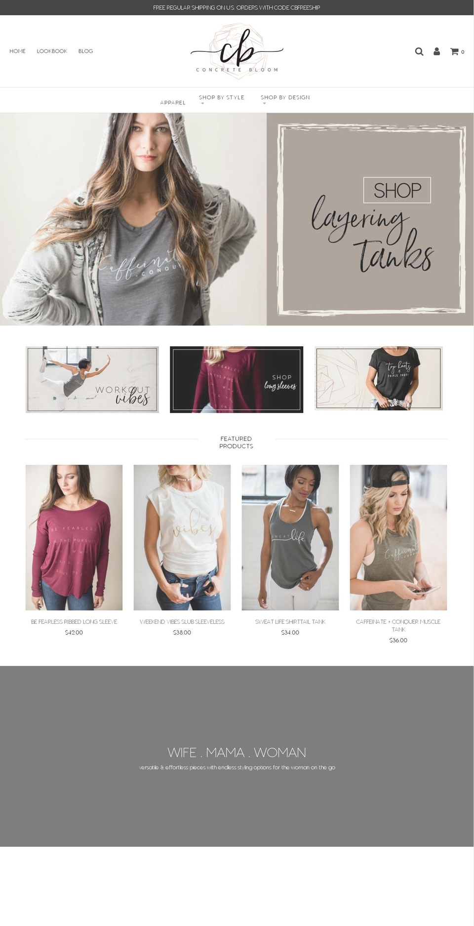 concretebloom.com — Shopify storefront screenshot