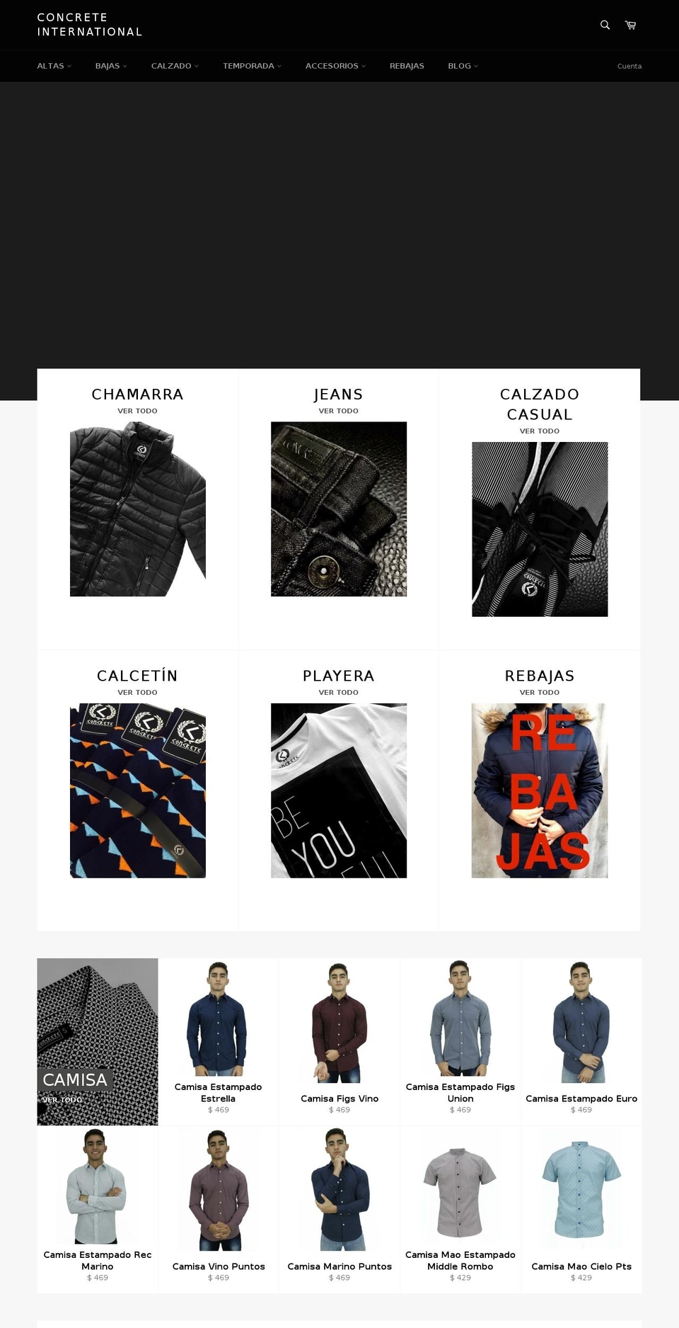 concreteint.com — Shopify storefront screenshot