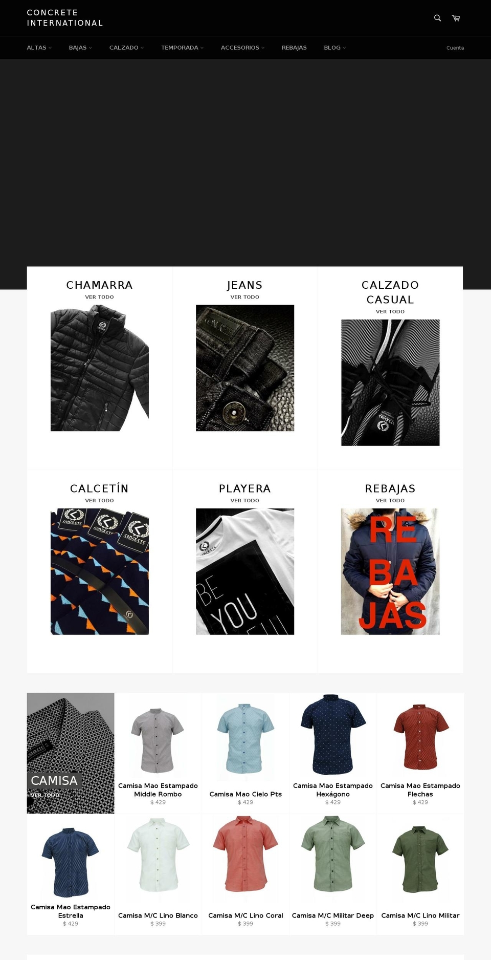 concreteint.mx shopify website screenshot