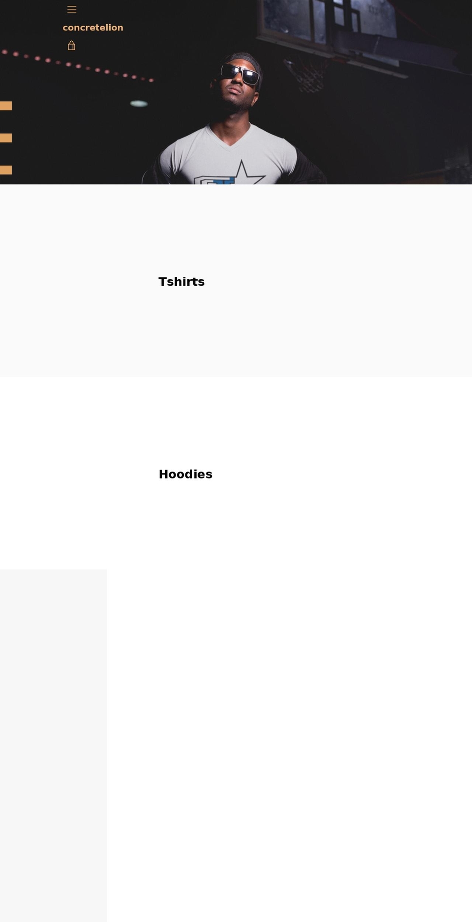 concretelion.com — Shopify storefront screenshot