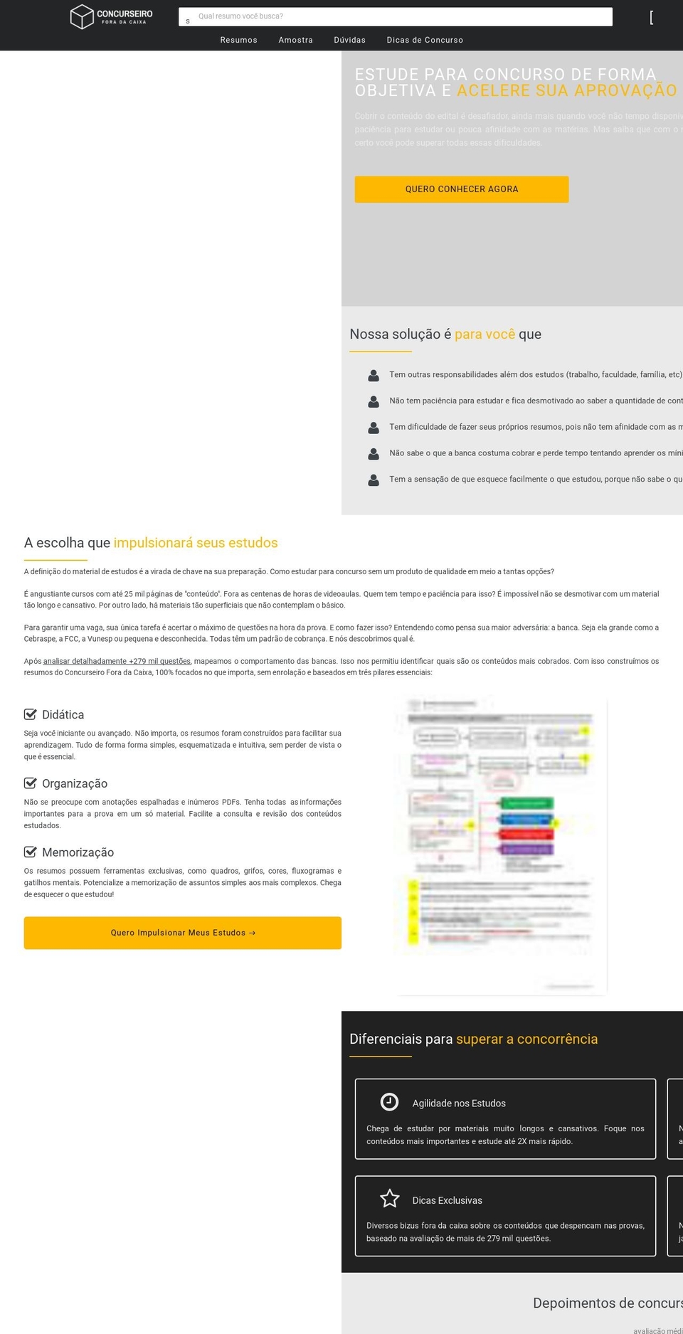 concurseiroforadacaixa.com.br shopify website screenshot