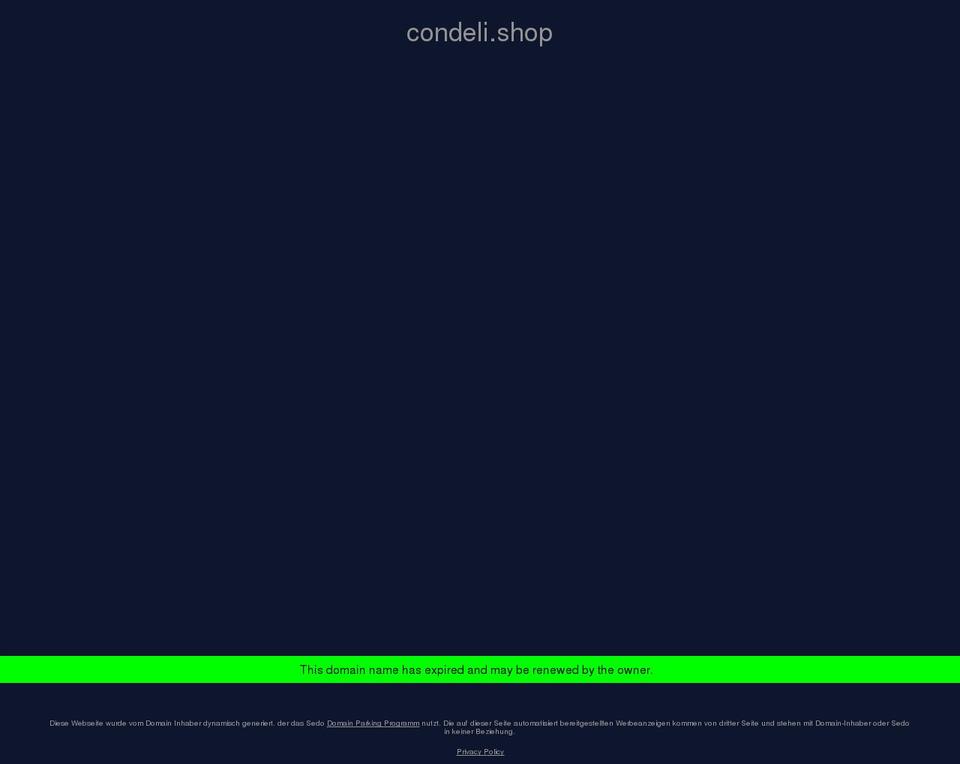 condeli.shop shopify website screenshot