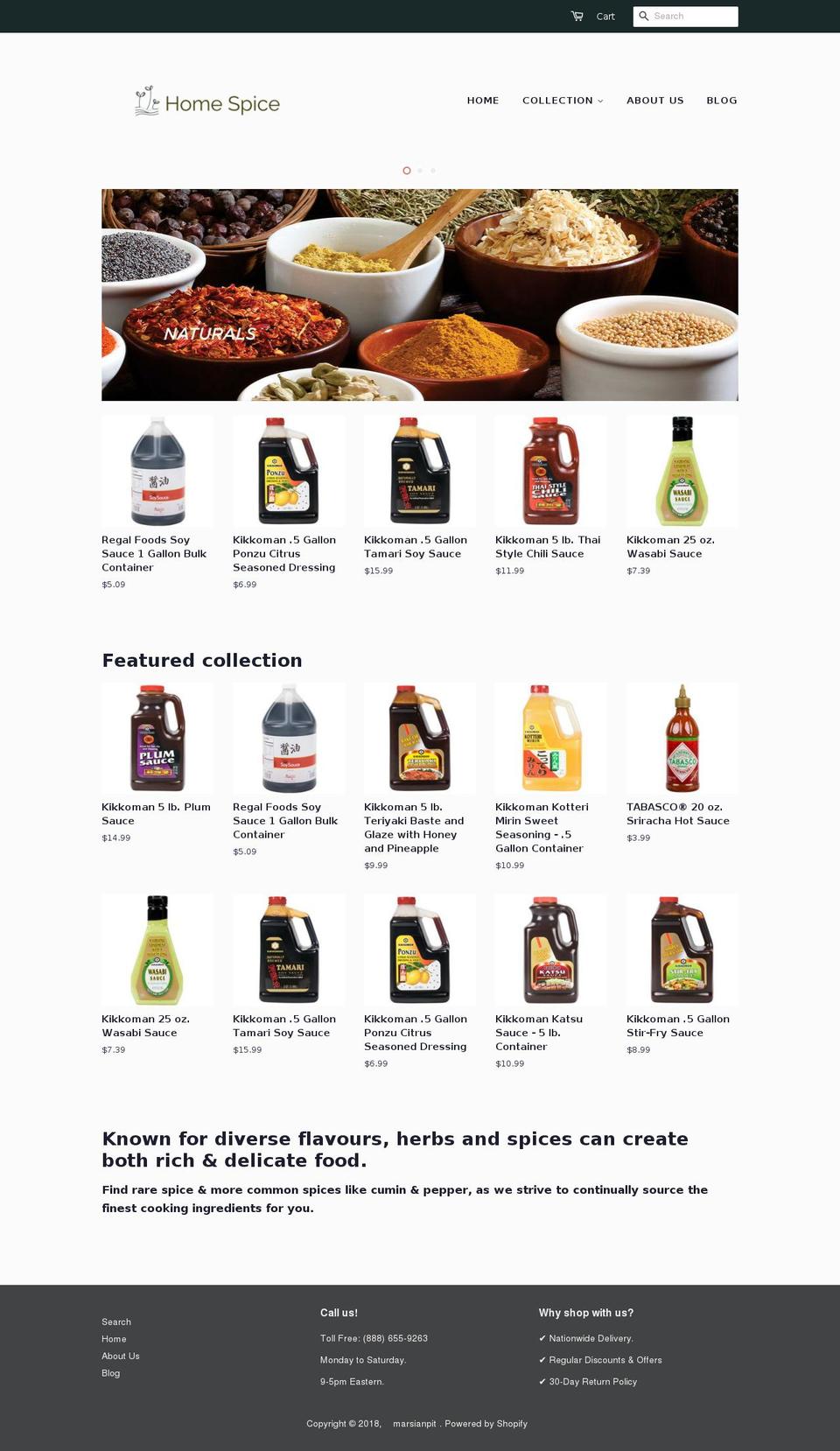 condimenthouse.com — Shopify storefront screenshot