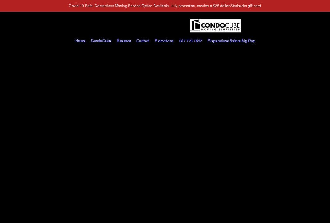 condocube.ca shopify website screenshot