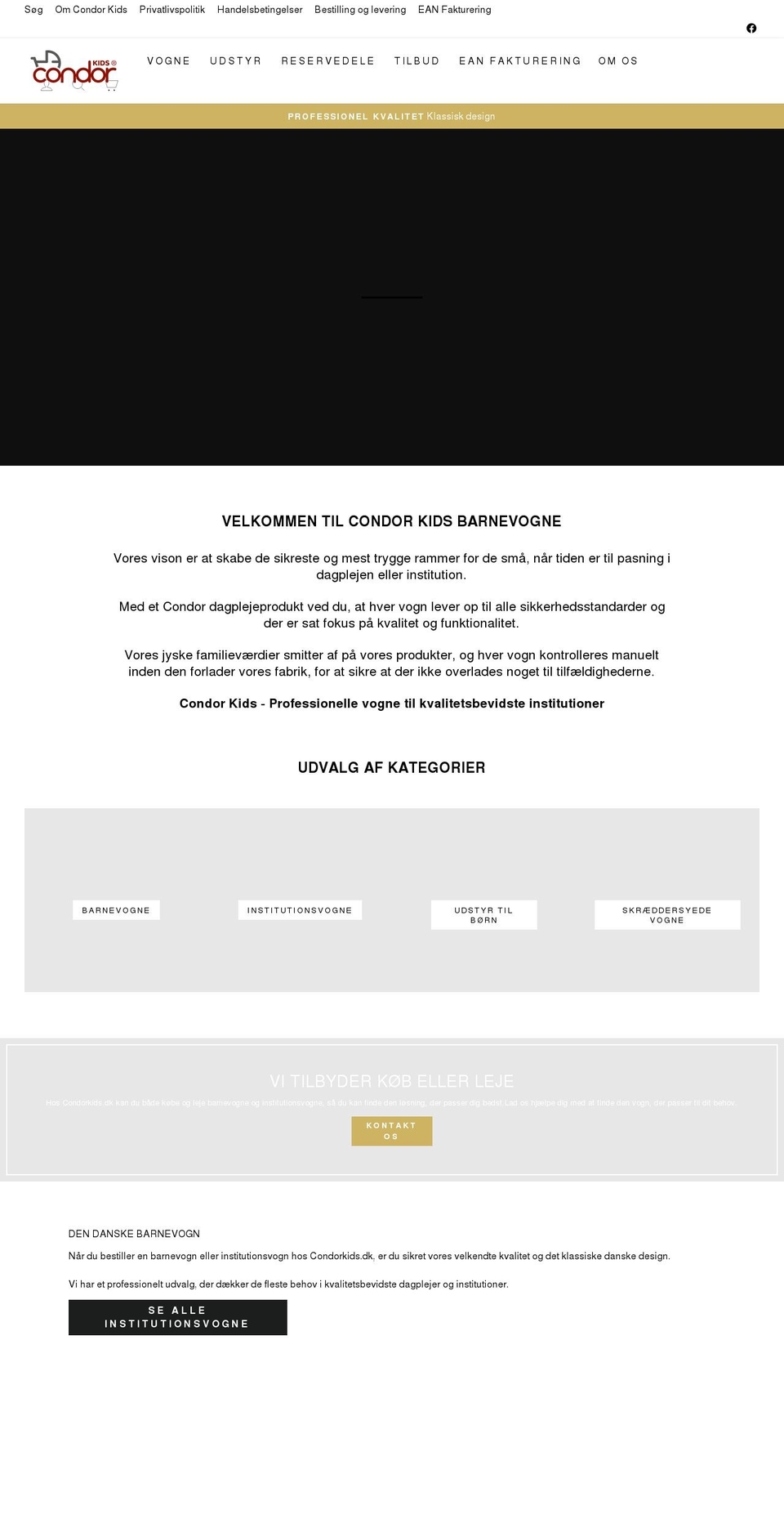 condorkids.dk shopify website screenshot