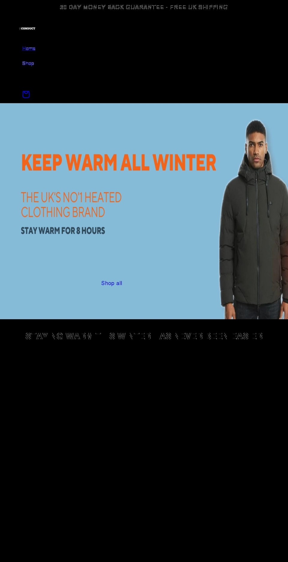 conductclothing.com shopify website screenshot