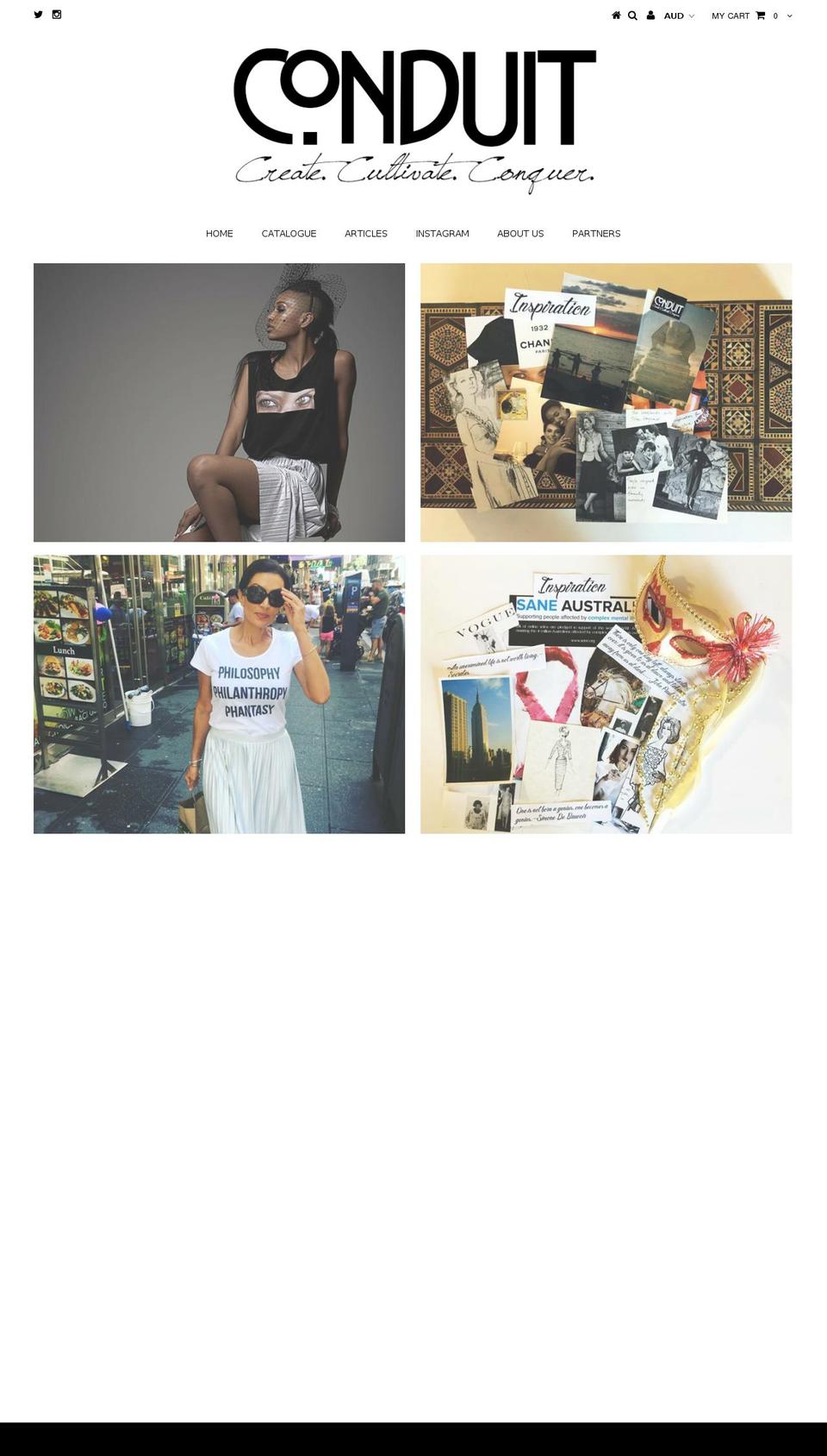 conduitclothing.com shopify website screenshot