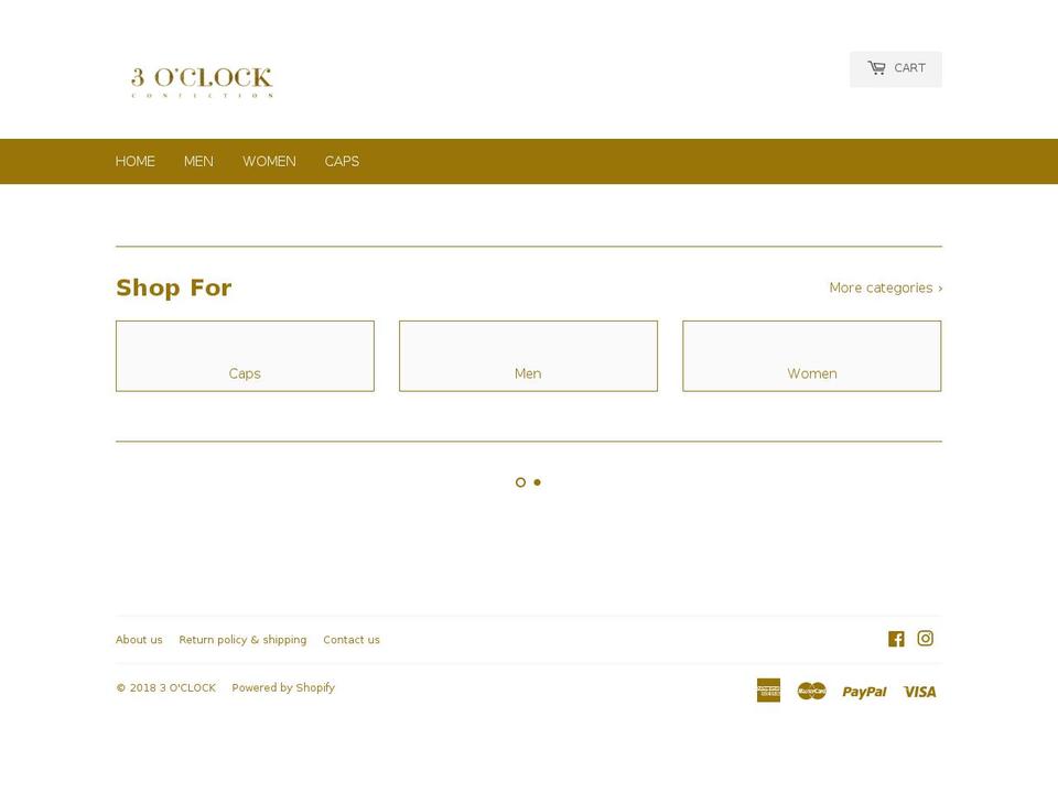 confection3oclock.com — Shopify storefront screenshot