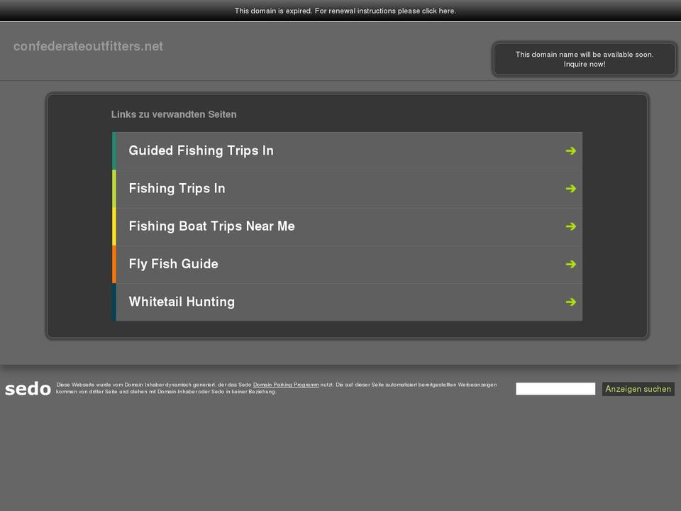 confederateoutfitters.net shopify website screenshot