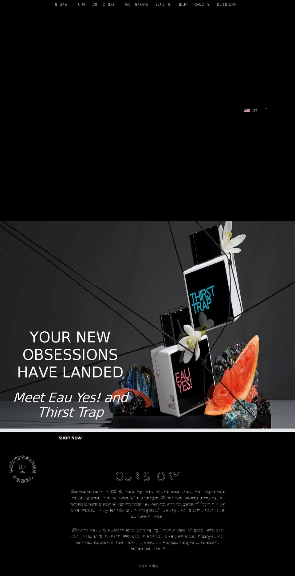 confessionsofarebel.com shopify website screenshot