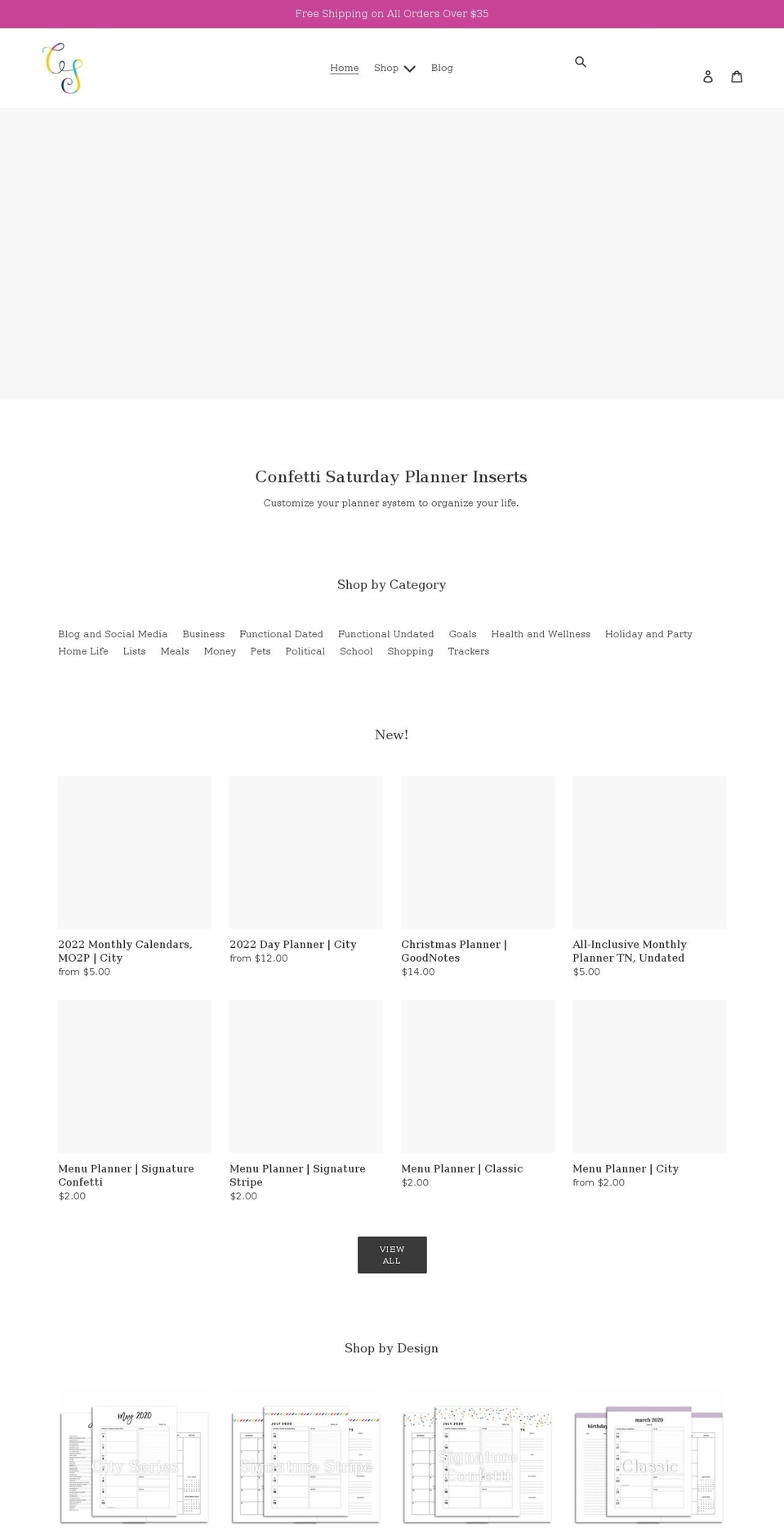 confettisaturday.com shopify website screenshot