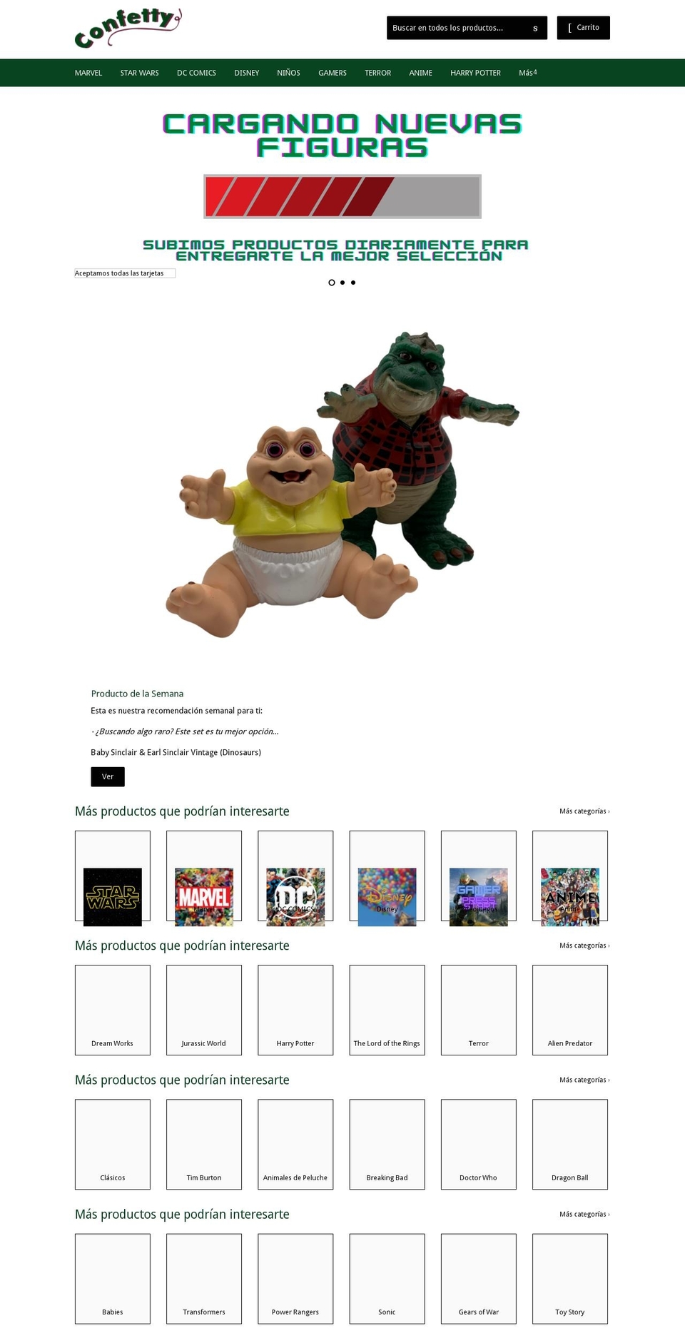 confettyoficial.com — Shopify storefront screenshot