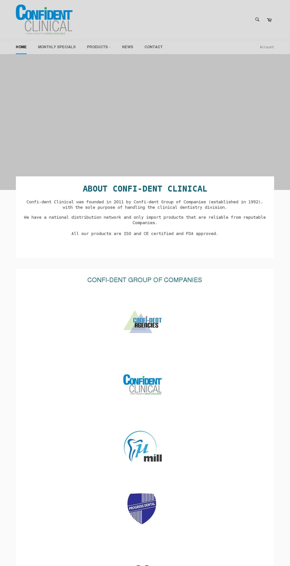 confidentclinical.com shopify website screenshot