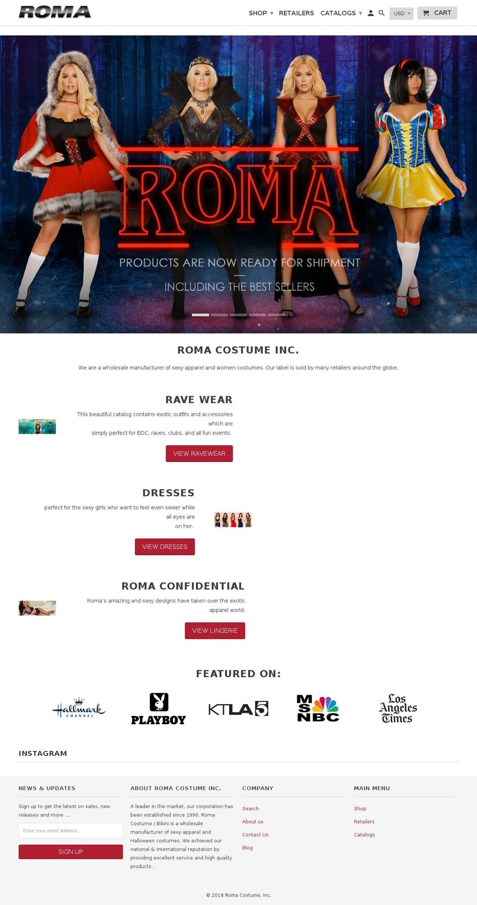 Roma Costume V3.0-August-2-2018 Shopify theme site example confidentialsociety.com