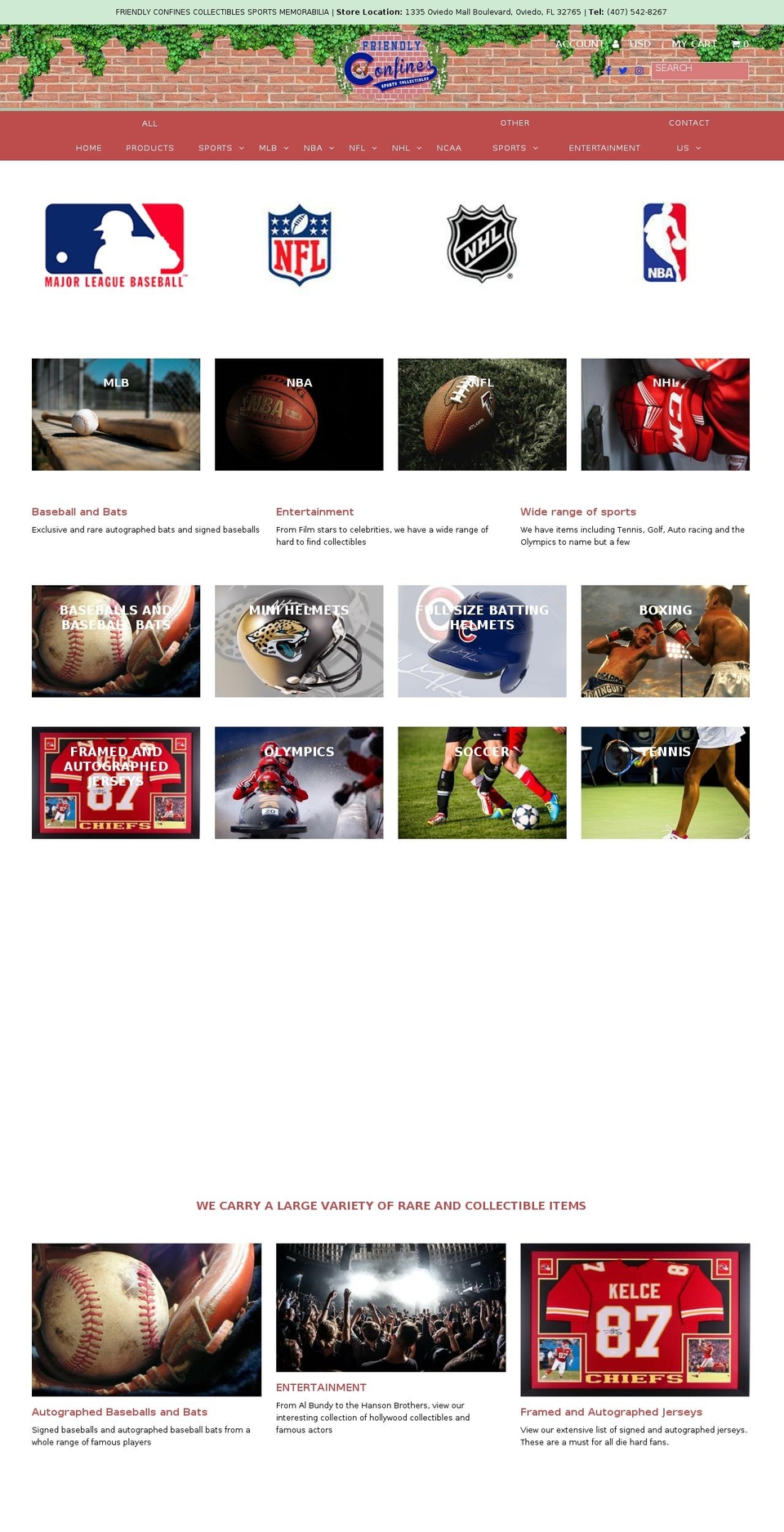 confinescollectibles.com shopify website screenshot