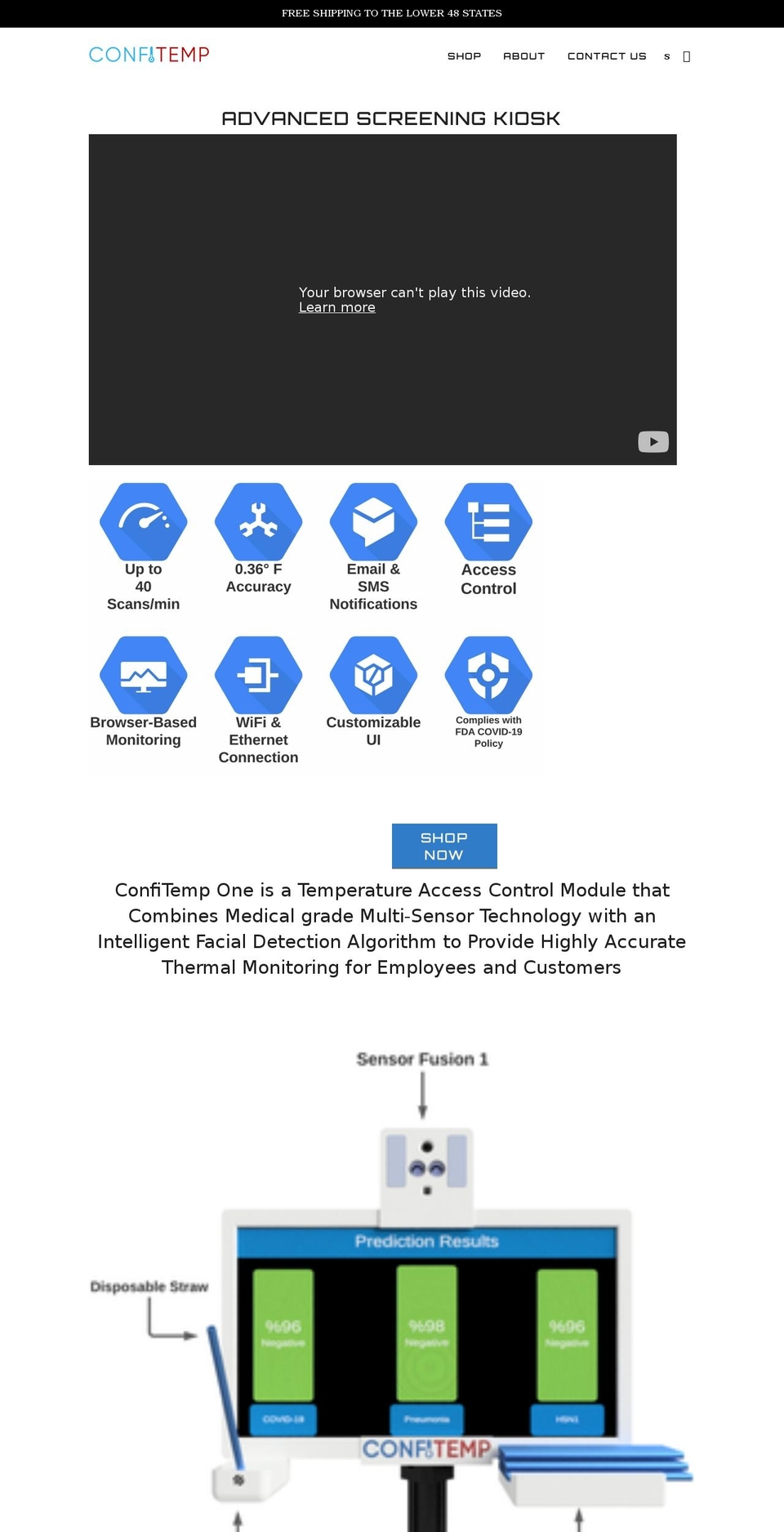 confitemp.com shopify website screenshot