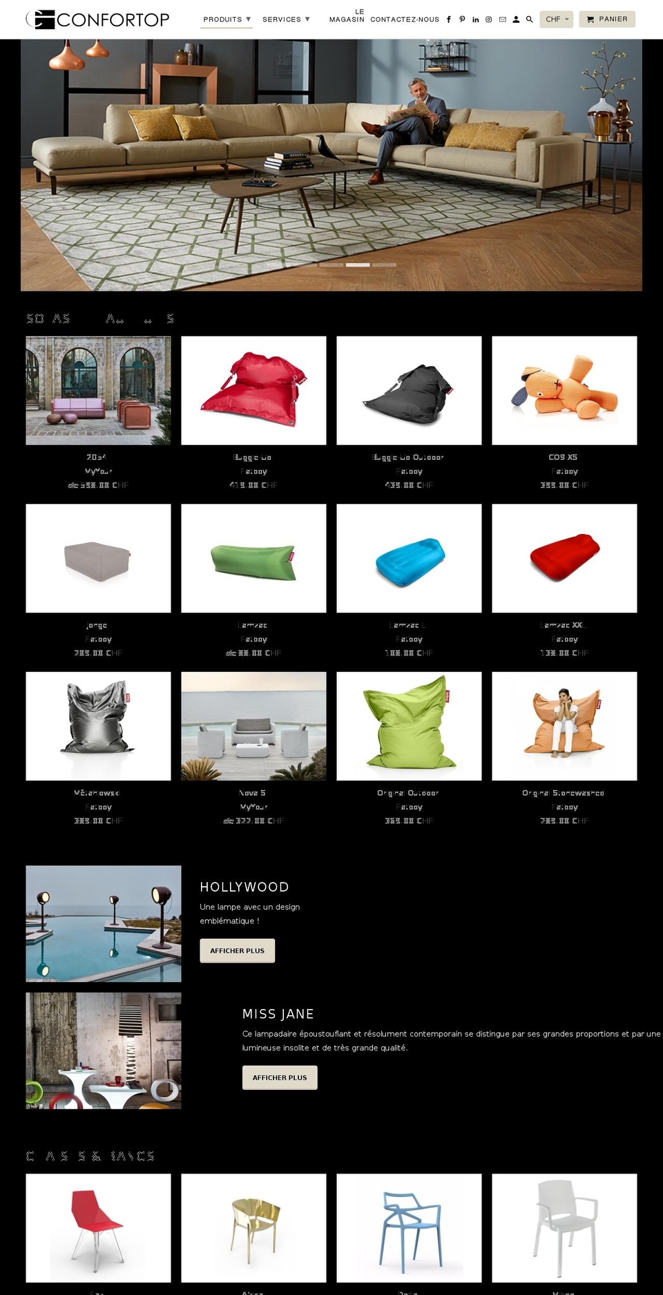 Liveformar-from- Shopify theme site example confortop.com