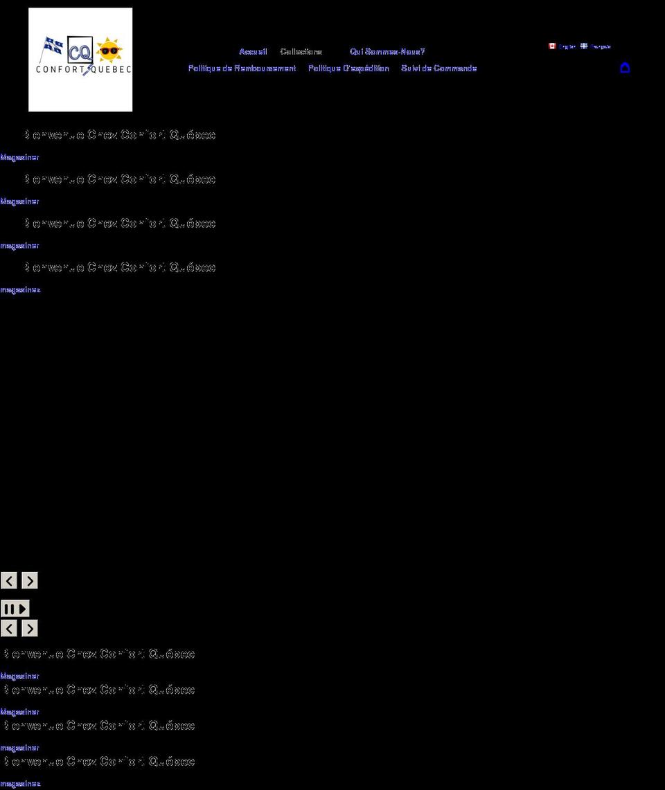 confortquebec.ca shopify website screenshot