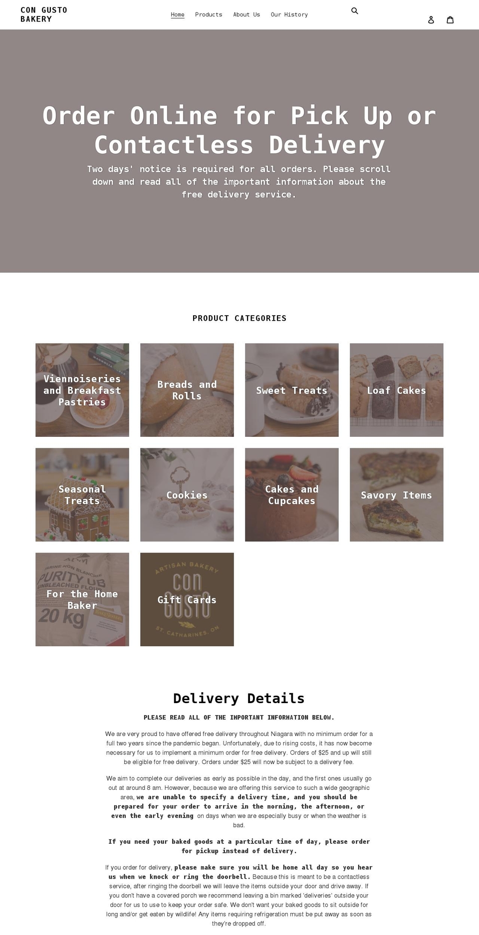 congusto.ca shopify website screenshot