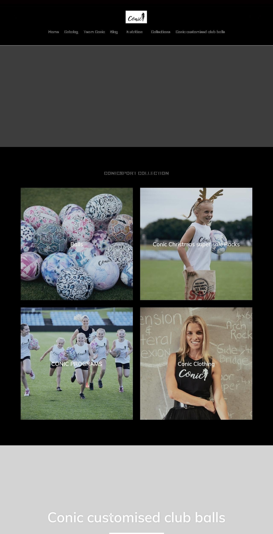 conicsport.com — Shopify storefront screenshot